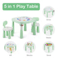 Costway 5in1 Kids Activity Table Chair Set AR Function Water Building Block Craft Table