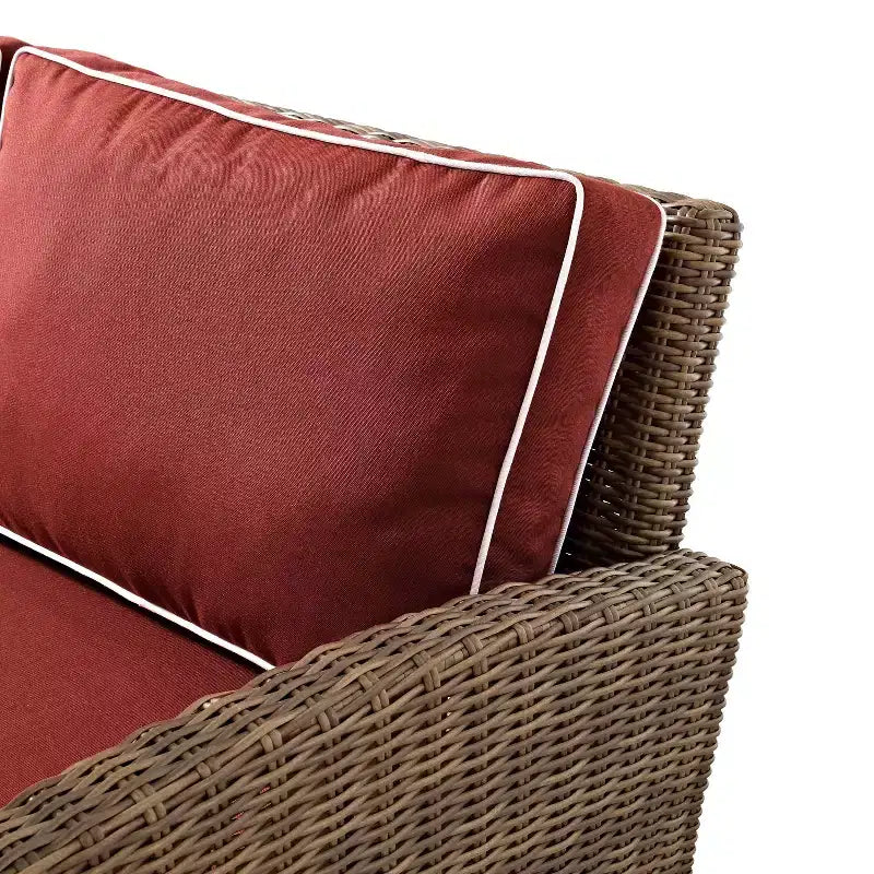 Ensemble de mobilier de patio d'extérieur Crosley Bradenton 5 pièces en acier avec foyer