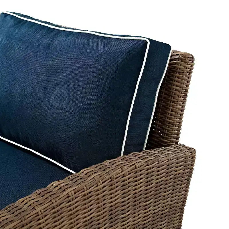 Ensemble de mobilier de patio d'extérieur Crosley Bradenton 5 pièces en acier avec foyer