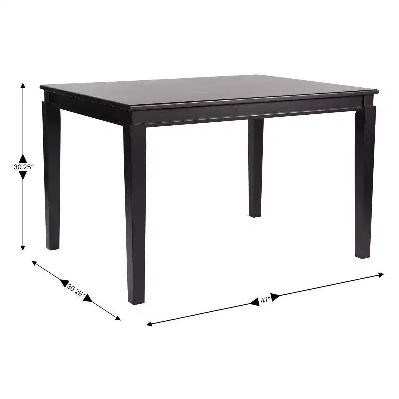 Wooden Dining Table with Tapered Legs