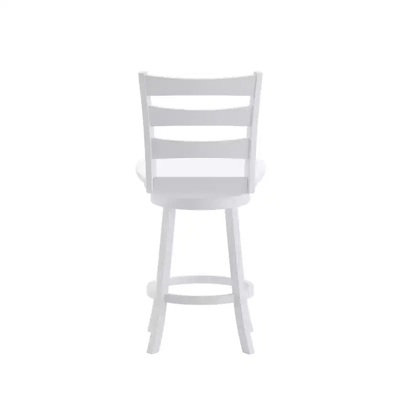 Tabouret de bar classique à dossier échelle et assise en bois