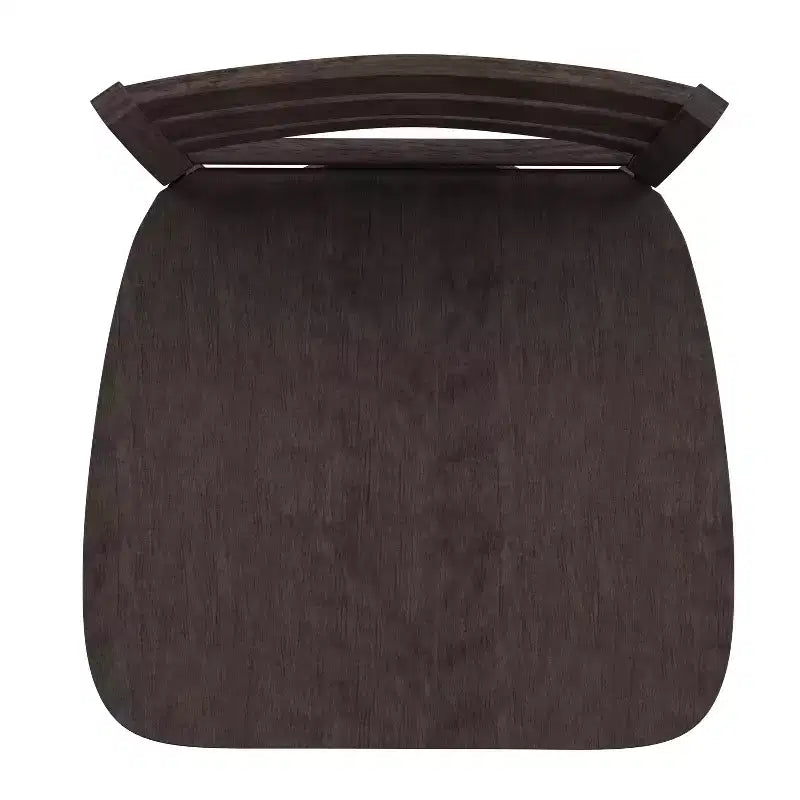 Tabouret de bar classique à dossier échelle et assise en bois