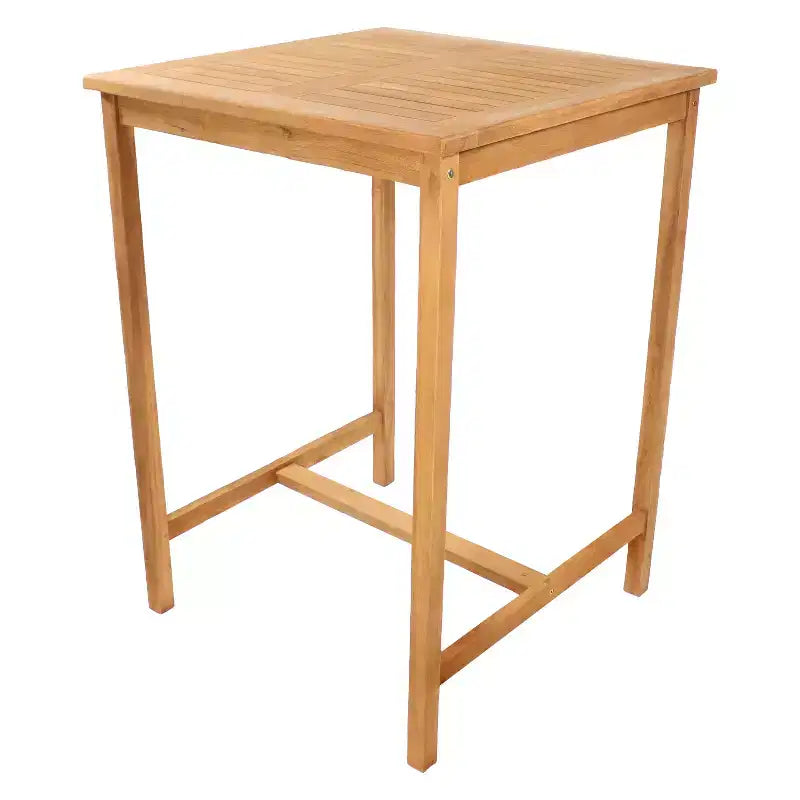 Ensemble de bar d'extérieur Sunnydaze 3 pièces en bois de teck - Marron