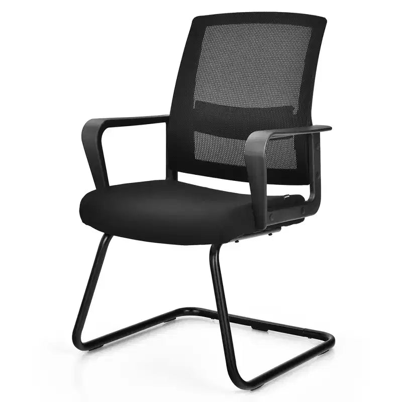 Chaises de conférence en maille, chaises d'accueil et de bureau pour visiteurs avec support lombaire