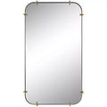 Uttermost Pali Black 27 1/4 x 47 1/2 Rectangular Wall Mirror