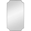 Uttermost Lennox Satin Black 22 1/4 x 40 1/4 Wall Mirror