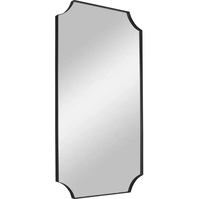 Miroir mural noir satiné 22 1/4 x 40 1/4