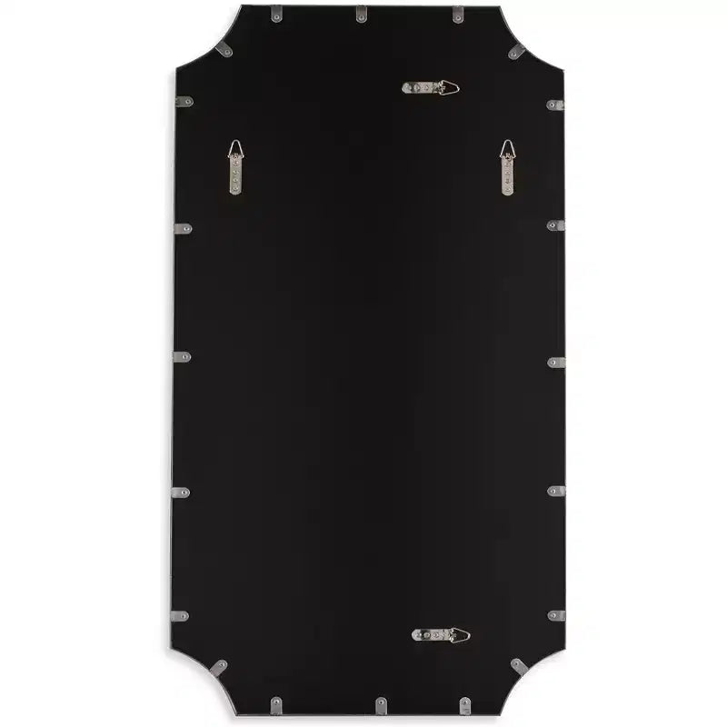 Miroir mural noir satiné 22 1/4 x 40 1/4