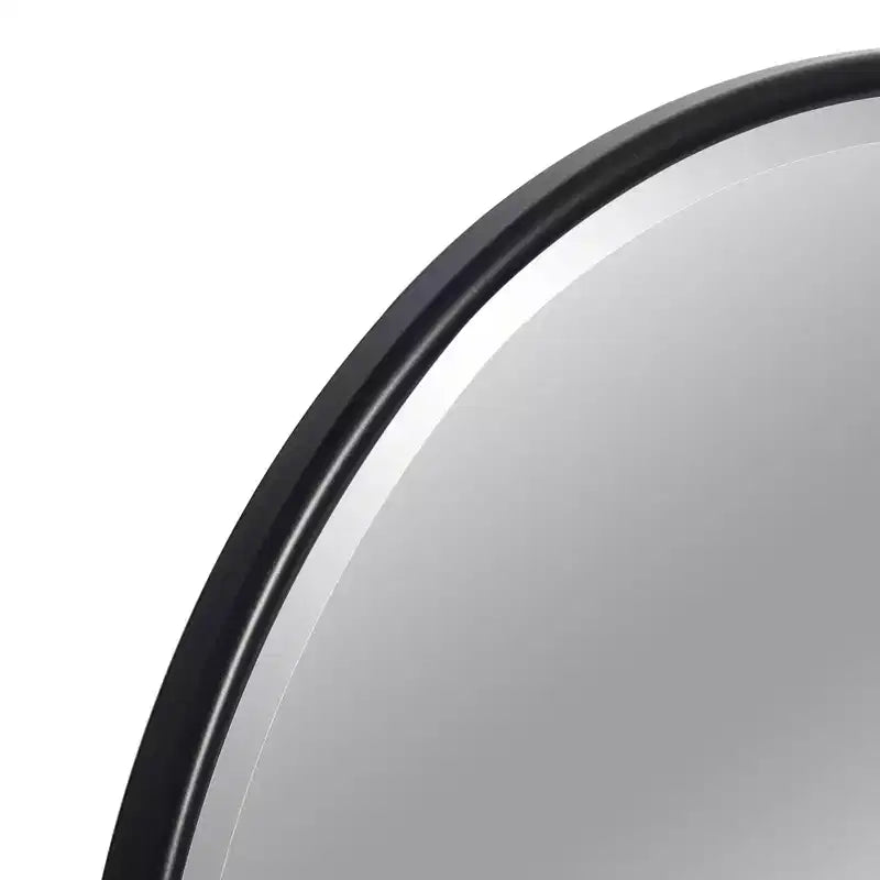 Miroir Pivotant de Salle de Bain avec Cadre en Métal Arc Miroir Suspendu