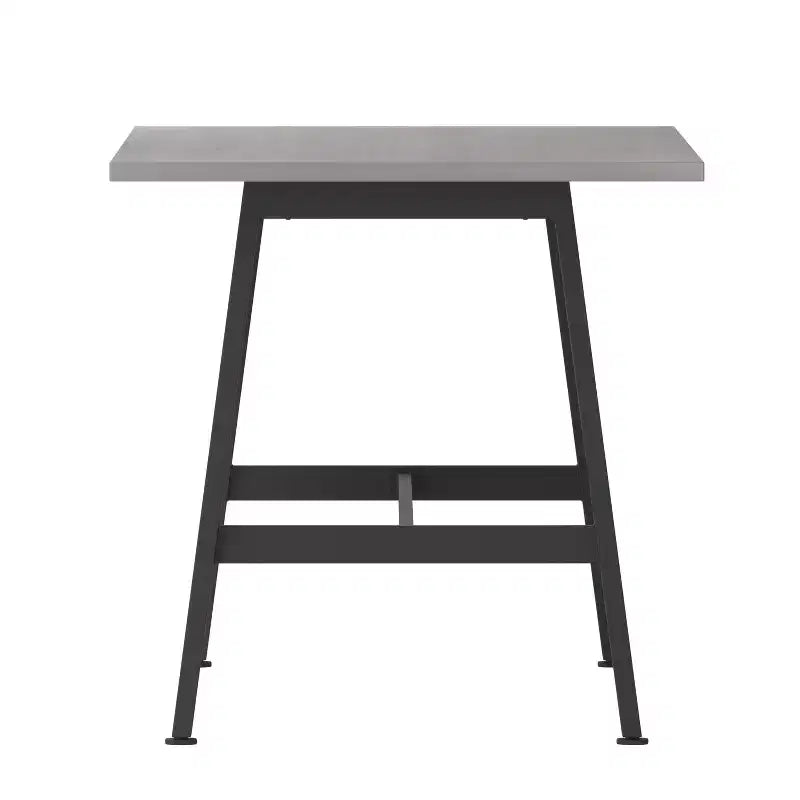 Table de conférence commerciale de 60x30 avec plateau en stratifié double face de 1 po d'épaisseur avec bordure en PVC et piètement en acier robuste en forme de A