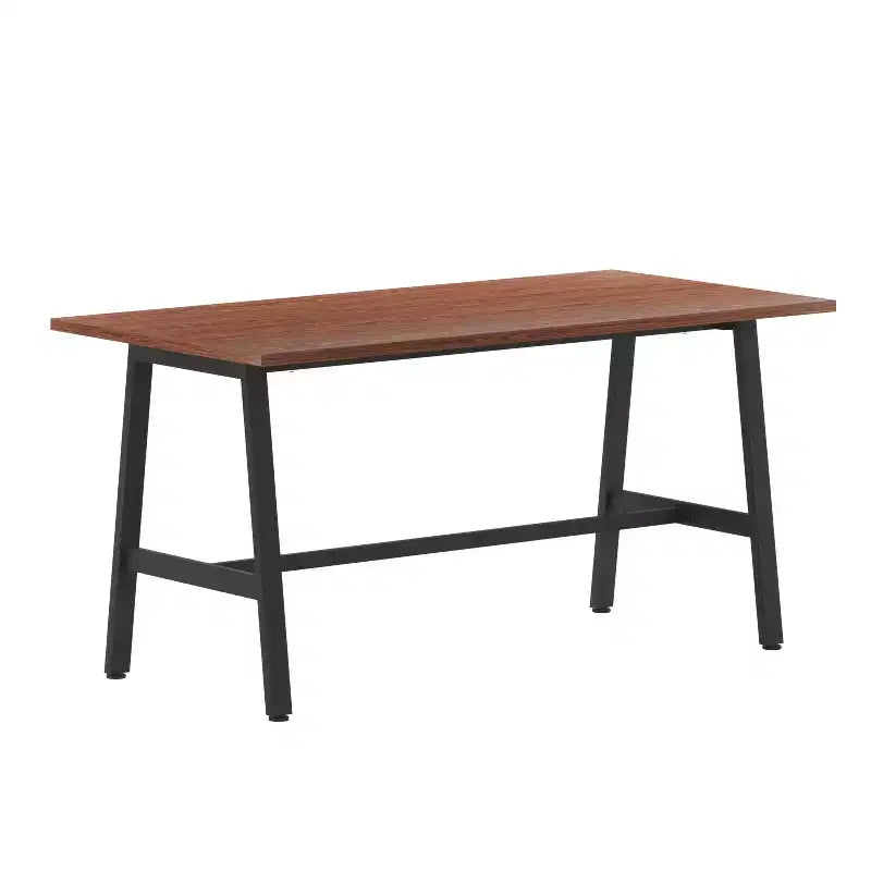 Table de conférence commerciale de 60x30 avec plateau en stratifié double face de 1 po d'épaisseur avec bordure en PVC et piètement en acier robuste en forme de A