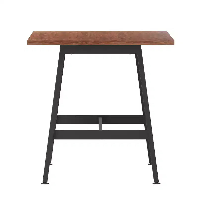 Table de conférence commerciale de 60x30 avec plateau en stratifié double face de 1 po d'épaisseur avec bordure en PVC et piètement en acier robuste en forme de A