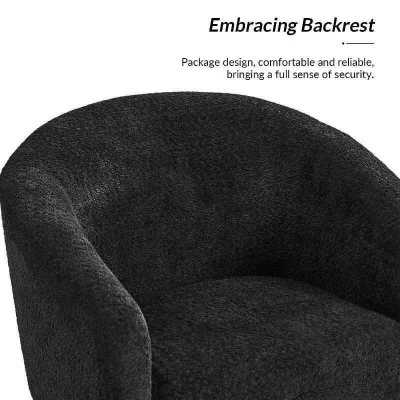 Modern Boucle Armchair with metal leg