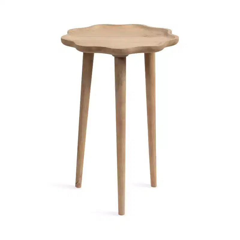 Table d'appoint en bois festonné