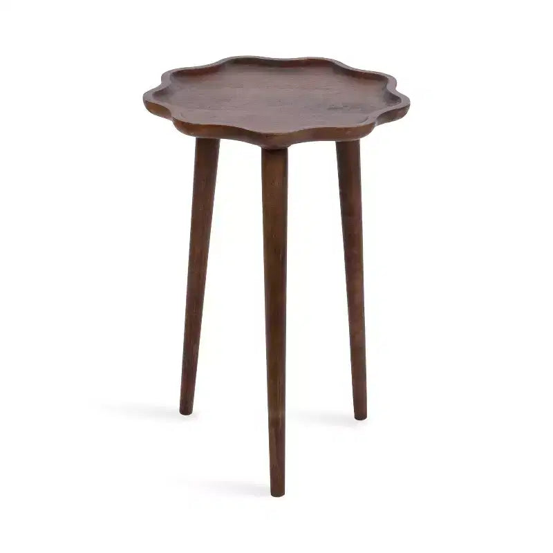 Table d'appoint en bois festonné