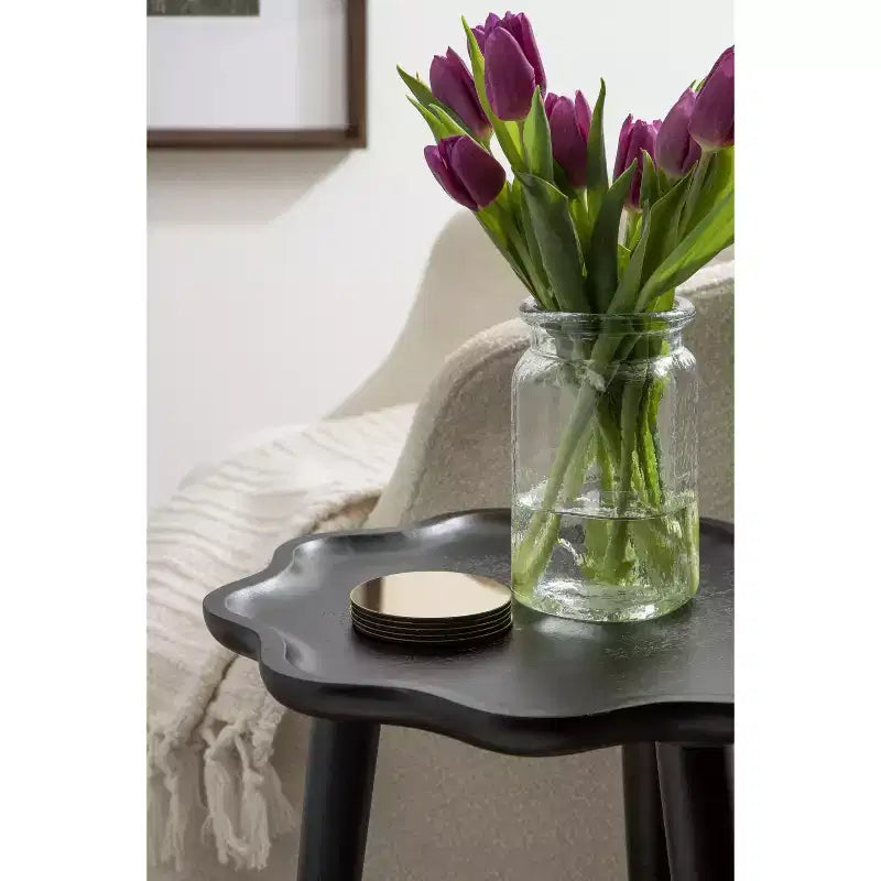 Table d'appoint en bois festonné