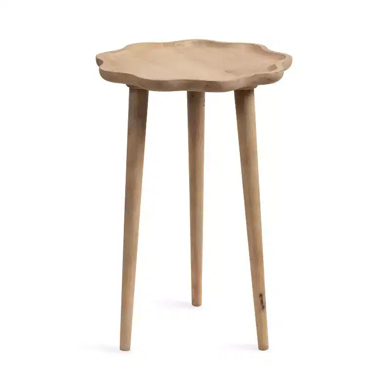 Table d'appoint en bois festonné