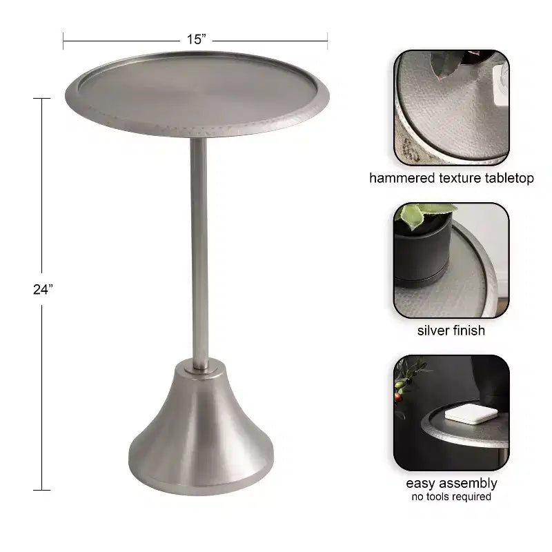 Table d'appoint en métal