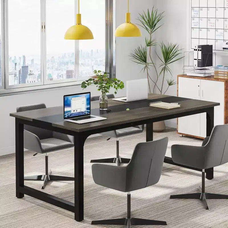 63 bureaux d'ordinateur modernes, postes de travail de salle de conférence pour le bureau à domicile