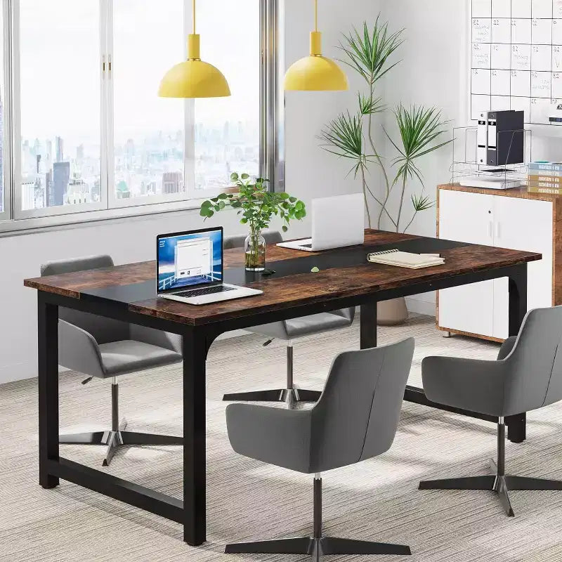 63 bureaux d'ordinateur modernes, postes de travail de salle de conférence pour le bureau à domicile