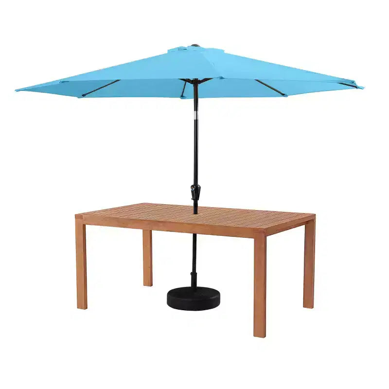 Alaterre Furniture Ensemble de salle à manger d'extérieur 8 pièces, table Weston avec parasol inclinable automatique de 3 m