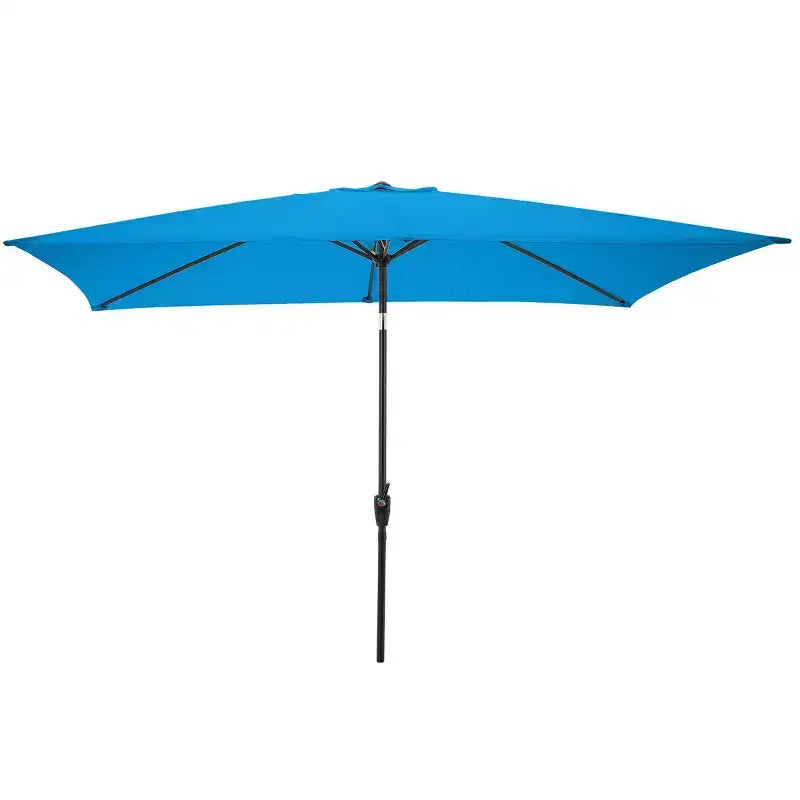 Ensemble de salle à manger d'extérieur 8 pièces Alaterre Furniture, table Weston avec parasol rectangulaire de 3 m