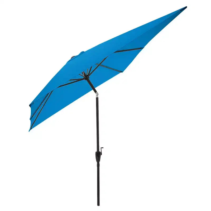 Ensemble de salle à manger d'extérieur 8 pièces Alaterre Furniture, table Weston avec parasol rectangulaire de 3 m