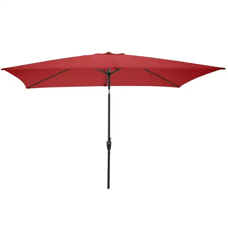 Ensemble de salle à manger d'extérieur 8 pièces Alaterre Furniture, table Weston avec parasol rectangulaire de 3 m