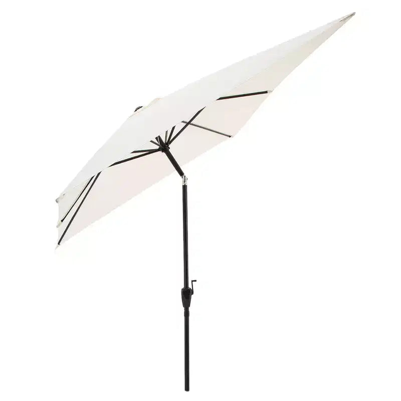 Ensemble de salle à manger d'extérieur 8 pièces Alaterre Furniture, table Weston avec parasol rectangulaire de 3 m