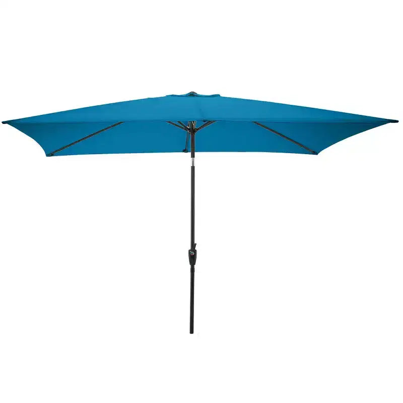 Ensemble de salle à manger d'extérieur 8 pièces Alaterre Furniture, table Weston avec parasol rectangulaire de 3 m