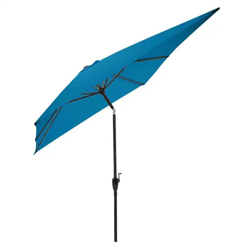 Ensemble de salle à manger d'extérieur 8 pièces Alaterre Furniture, table Weston avec parasol rectangulaire de 3 m