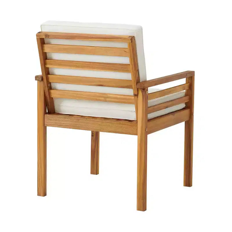 Ensemble de salle à manger d'extérieur 6 pièces Alaterre Furniture, table Okemo avec parasol inclinable automatique de 3 m