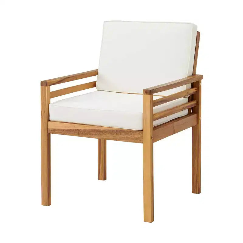 Ensemble de salle à manger d'extérieur 6 pièces Alaterre Furniture, table Okemo avec parasol inclinable automatique de 3 m