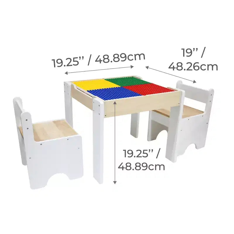 Table multi-activités Teamson Kids avec plateau réversible et ensemble de chaises