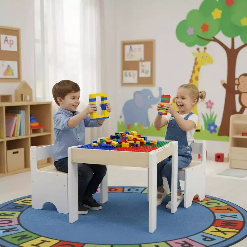 Table multi-activités Teamson Kids avec plateau réversible et ensemble de chaises