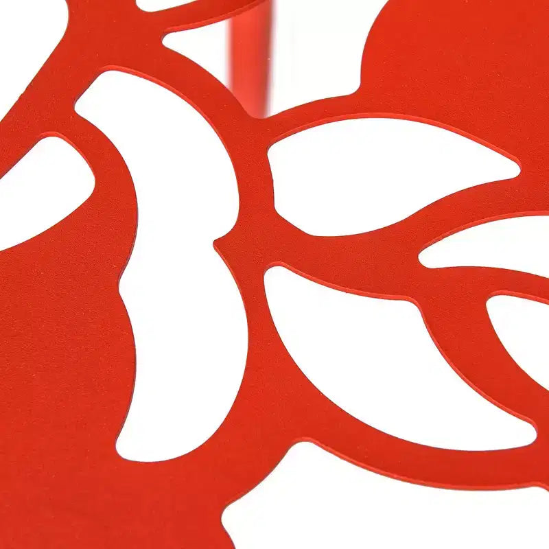 LeisureMod Devon Ensemble de salle à manger d'extérieur 3 pièces en aluminium avec table en verre trempé et 2 chaises empilables motif fleur