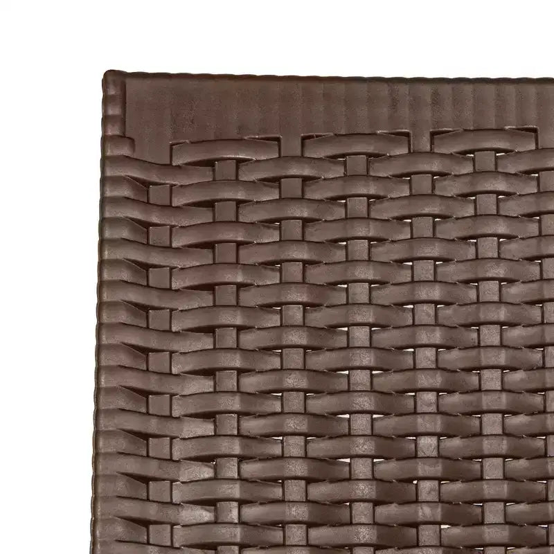 Ensemble de salle à manger d'extérieur rectangulaire 7 pièces LeisureMod Mace Mid-Century avec 4 chaises d'appoint et 2 fauteuils