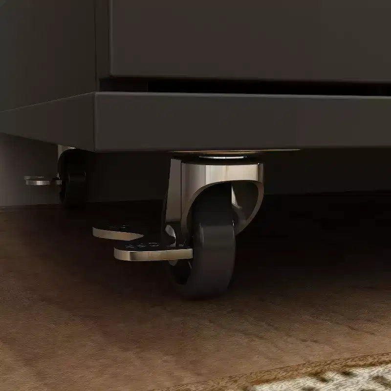 Meuble à chaussures haut d'entrée à 2 portes avec 8 étagères