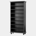 Meuble de rangement pour chaussures 9 niveaux 30 paires avec LED et pieds en bois massif