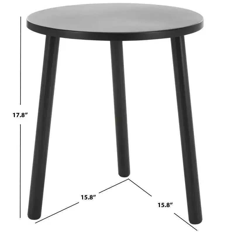Table d'appoint ronde - ACC4619A - Noir
