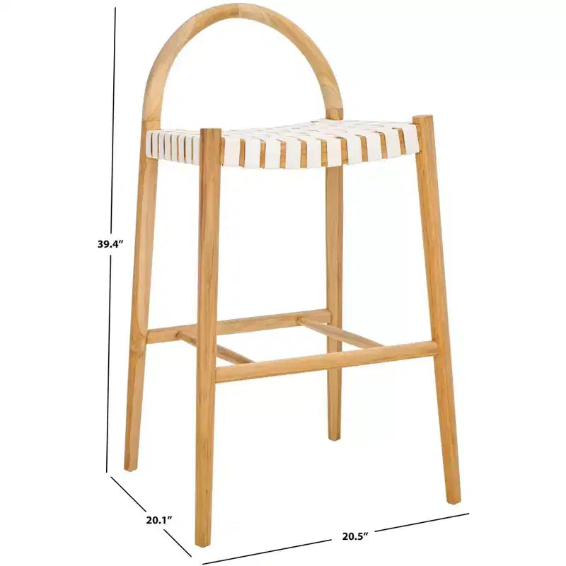 Bar Stool White/Natural