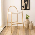 Tabouret de bar blanc/naturel