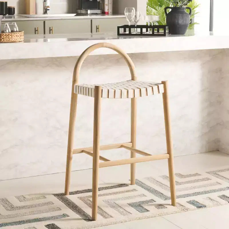 Bar Stool White/Natural