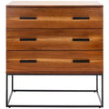 Marquise 3 Drawer Chest - CHS5002 - Brown - Safavieh
