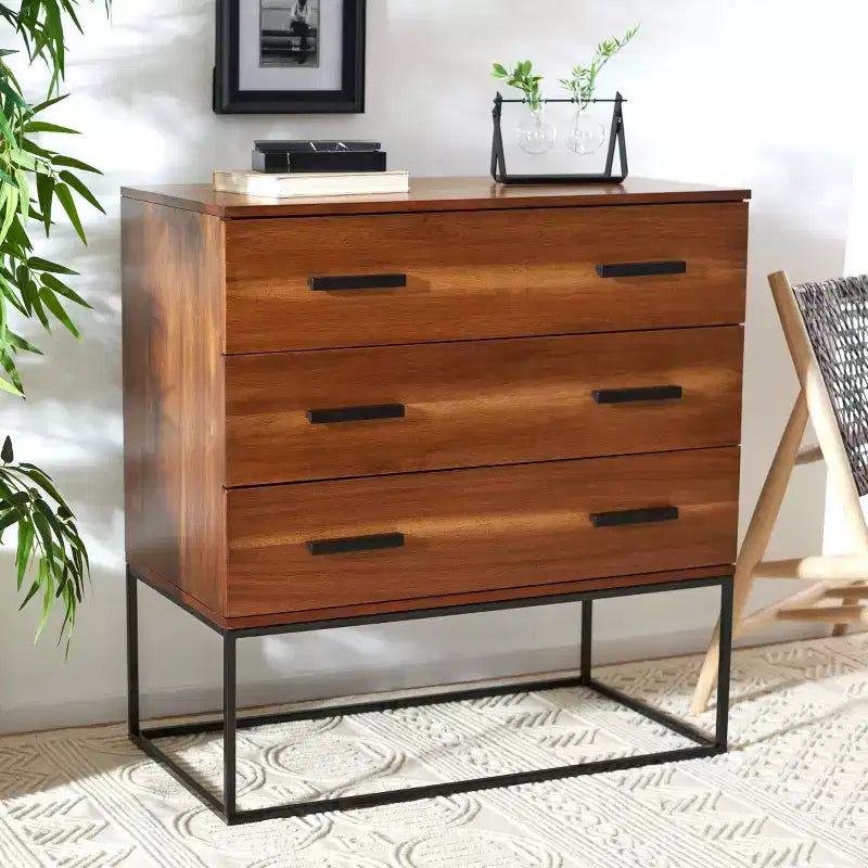 3 Drawer Chest Brown