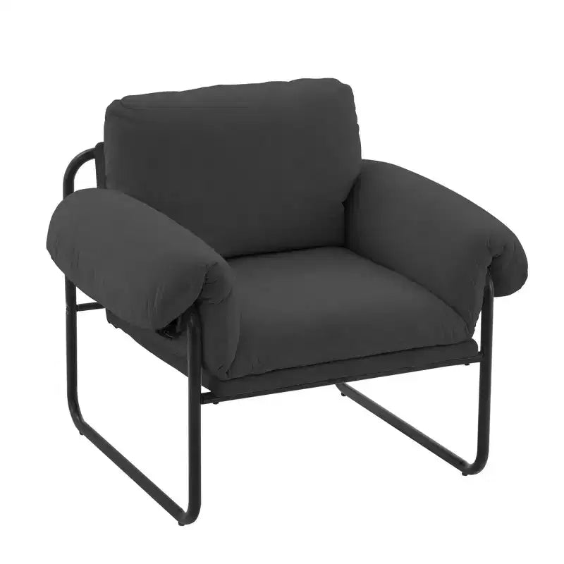 Fauteuil d'appoint en métal et peau de mouton pour chambre à coucher, hall d'accueil, salle de lecture, salon