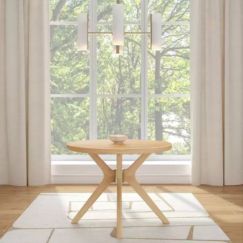 Table à manger ronde, 38 Table de cuisine et de salle à manger en bois massif