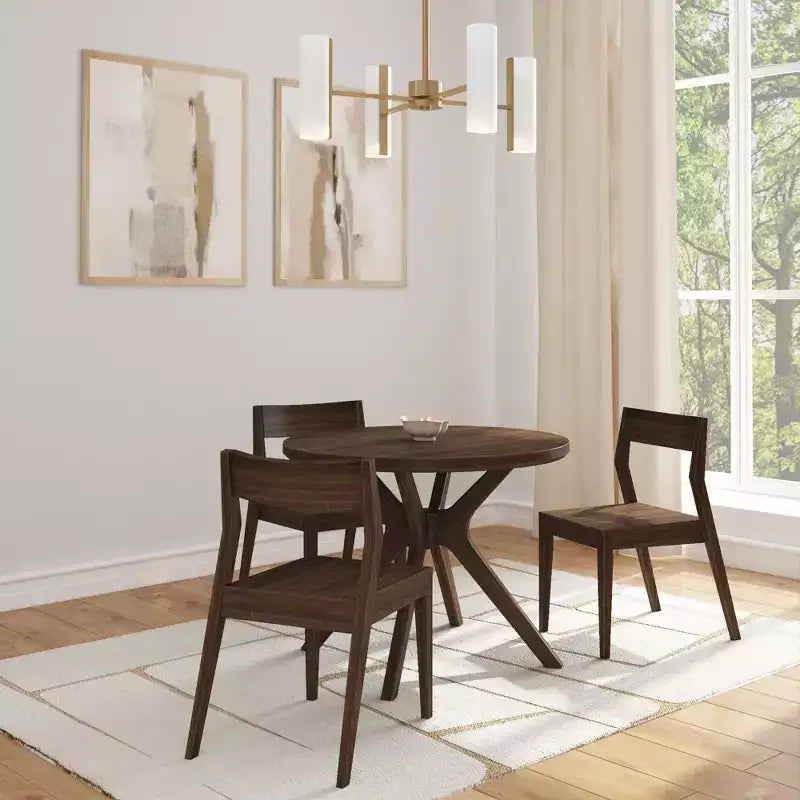 Table à manger ronde, 38 Table de cuisine et de salle à manger en bois massif