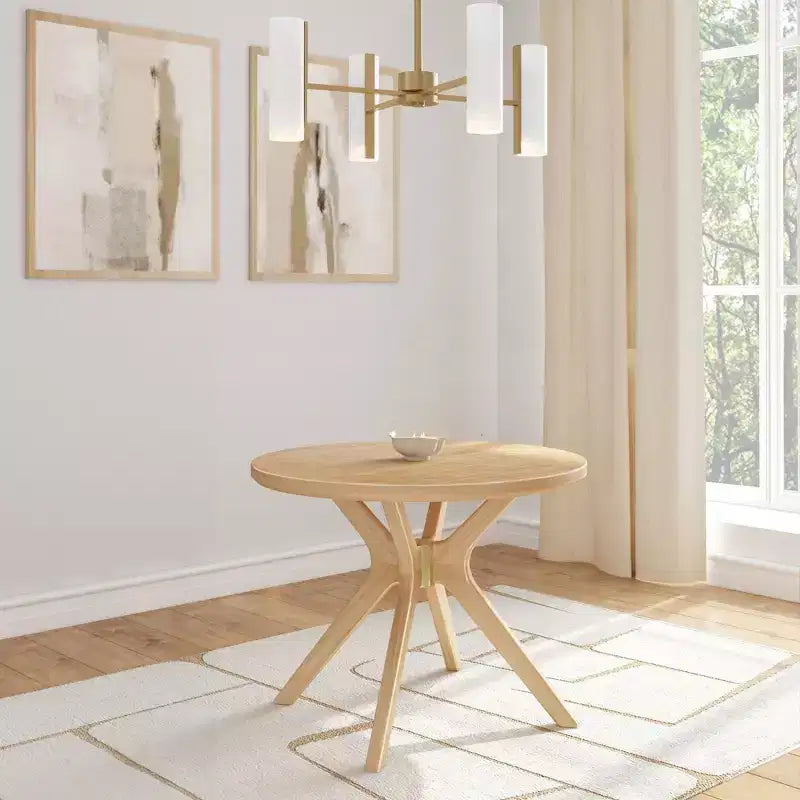 Round Dining Table, 38 Solid Wood Kitchen & Dining Room Table