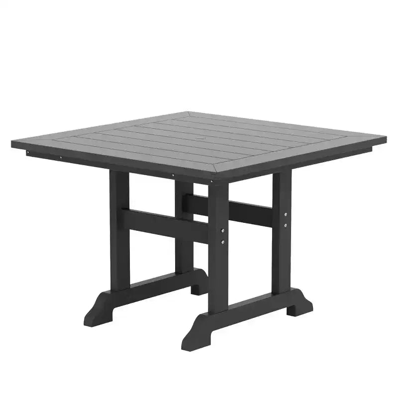 WestinTrends Ensemble table de salle à manger carrée et 4 fauteuils à dossier incurvé 5 pièces pour patio extérieur
